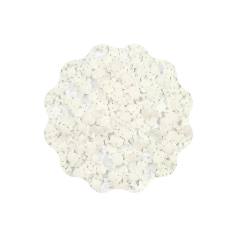 30g CZASZKI białe konfetti cukrowe 11 mm Sweet Decor