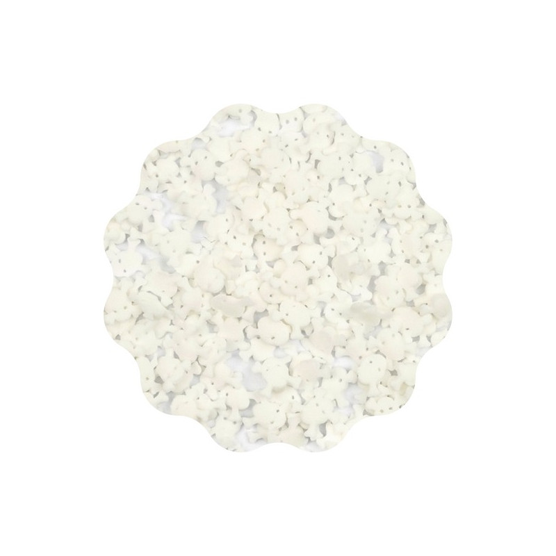 30g CZASZKI białe konfetti cukrowe 11 mm Sweet Decor 30g CZASZKI białe konfetti cukrowe 11 mm Sweet Decor
