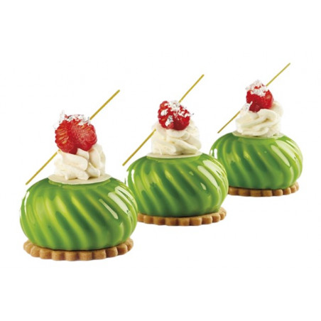 PX4317 Caleidon Pavoni - forma silikonowa do monoporcji - śr. 66 x wys. 34 mm / poj. 93 ml x 12 porcji