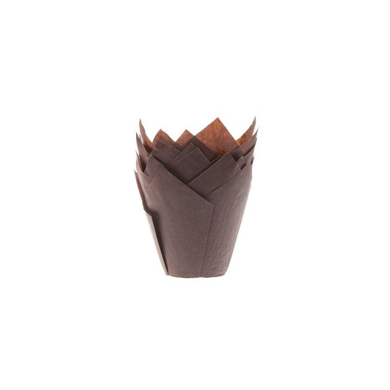 200 szt. TULIPAN MUFFIN BRĄZOWY ∅ 50 x h 80 mm PapilArt 200 szt. TULIPAN MUFFIN BRĄZOWY ∅ 50 x h 80 mm PapilArt