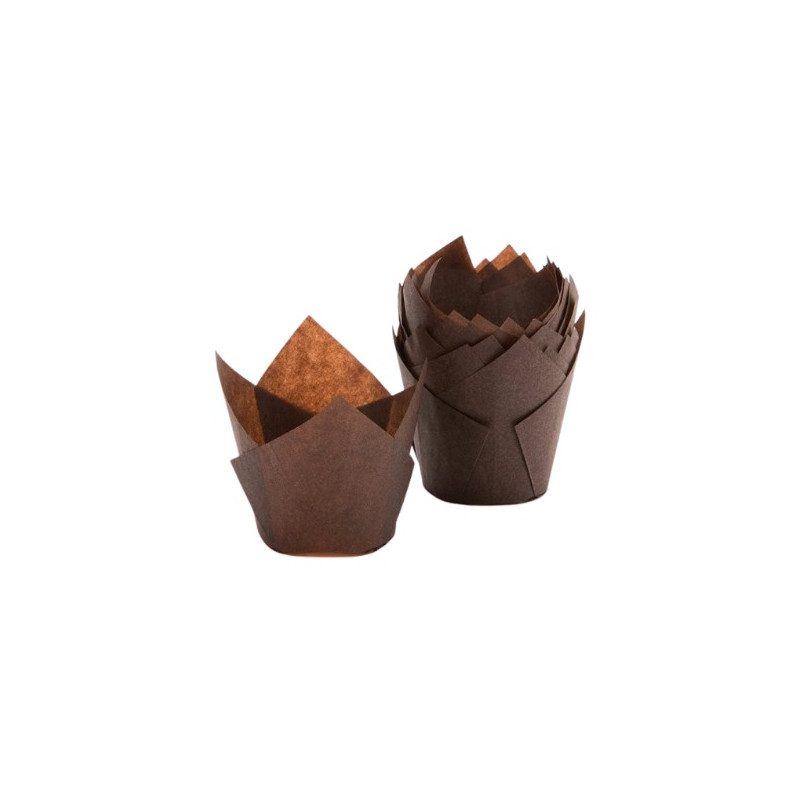 300 szt. MINI TULIPAN MUFFIN BRĄZOWY ∅ 35 x h 50 mm PapilArt 300 szt. MINI TULIPAN MUFFIN BRĄZOWY ∅ 35 x h 50 mm PapilArt
