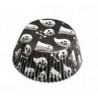 T100 szt. PAPILOTKI HALLOWEEN CZARNE ∅ 50 x h 30 mm PapilArt