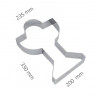 RANT KIELICH Z HOSTIĄ DUŻY 330 x 200 x 235 mm x h 60 mm Frantyl