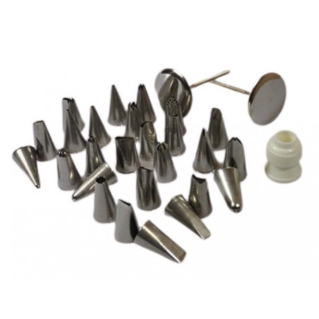 29 szt. Zestaw WONDER CAKES BOS26 26 tylek metalowych + adapter + 2 szpilki 82.1617.5 Silikomart