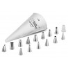 Zestaw rękaw cukierniczy + adapter + 14 końcówek do dekoracji 31841 Thermohauser