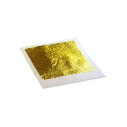 25 szt. Złoto jadalne 22 karaty w listkach 80 x 80 mm LAF