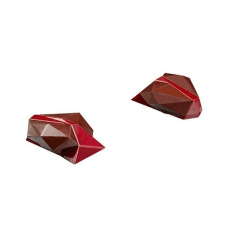 PC50 Heart Design Pavoni Italia - forma z poliwęglanu do nowoczesnych pralin - diamentowe serca