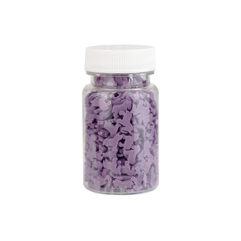 30g JEDNOROŻCE FIOLETOWE konfetti cukrowe 11 mm Sweet Decor 30g JEDNOROŻCE FIOLETOWE konfetti cukrowe 11 mm Sweet Decor