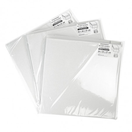 1 szt. OPA1 szt. OPAKOWANIE NA TORT Z BOCZNYM OKNEM 340/340/270 mm Sweet Decor