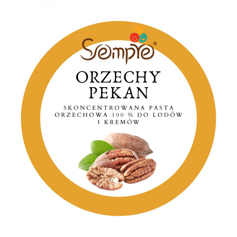 250g ORZECHY PEKAN skoncentrowana pasta 100% do lodów i kremów Sempre 250g ORZECHY PEKAN skoncentrowana pasta 100% do lodów i kremów Sempre