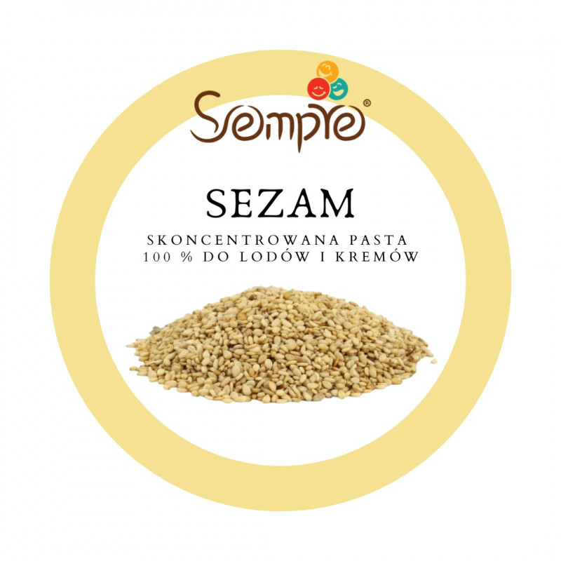 250g SEZAM skoncentrowana pasta 100% do lodów i kremów Sempre 250g SEZAM skoncentrowana pasta 100% do lodów i kremów Sempre