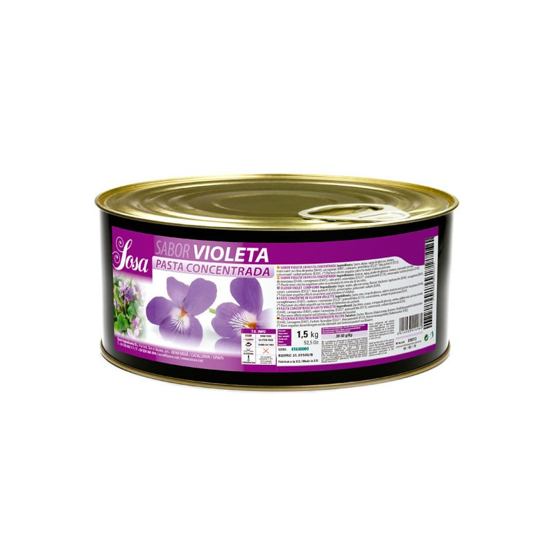 1,5kg VIOLETA skoncentrowana pasta fiołkowa 41600000 Sosa Ingredients