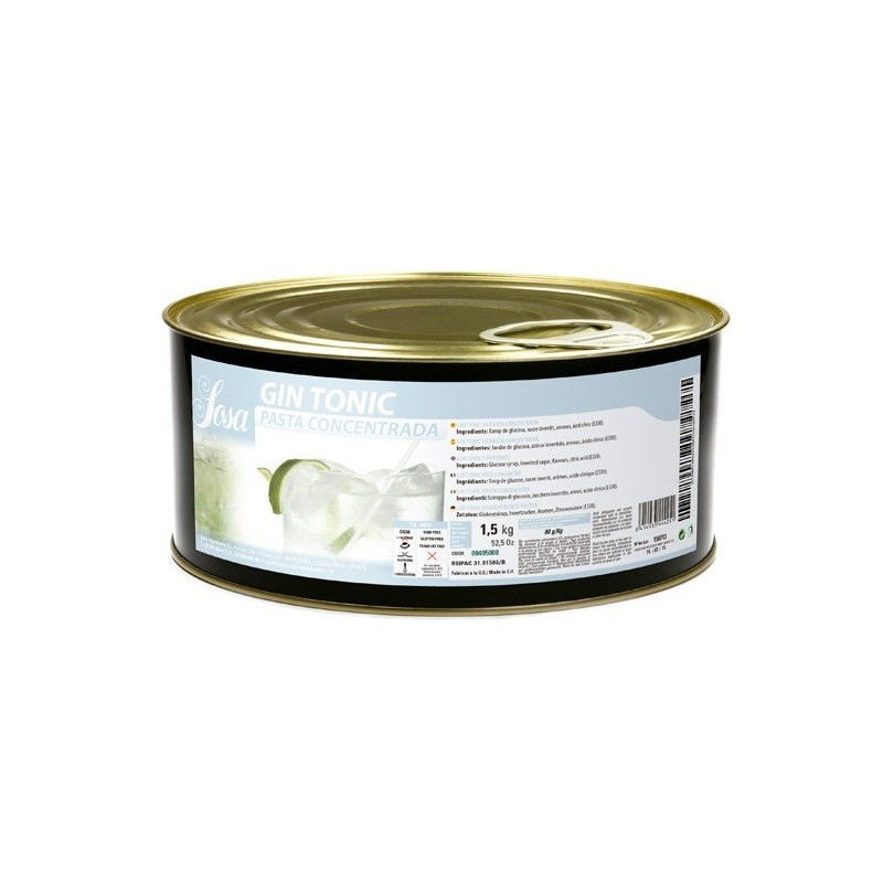 1,5kg GIN TONIC skoncentrowana pasta o smaku ginu z tonikiem 00405008 Sosa Ingredients