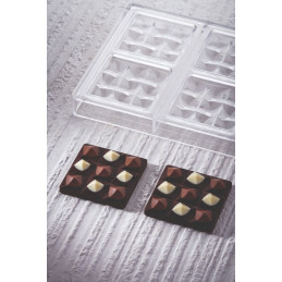 MINI MOULIN Forma do małych tabliczek czekolady z poliwęglanu PC5014 Pavoni