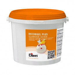 3kg DECORGEL GLAMOUR SILVER glazura dekoracyjna z drobinkami srebra 8.03222.303 Dawn