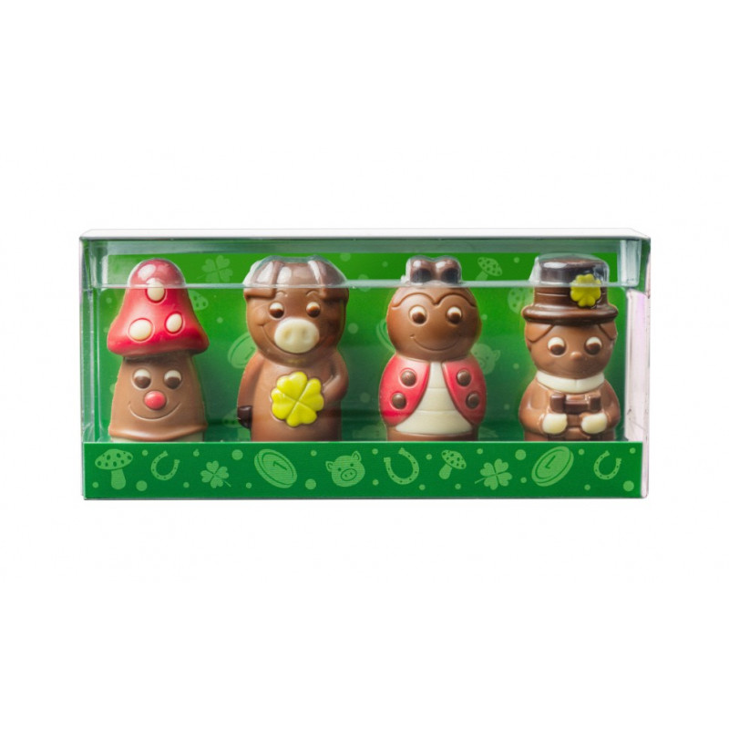 40 g Zestaw 4 sztuk figurek wiosennych z mlecznej czekolady 65691 CCW 40 g Zestaw 4 sztuk figurek wiosennych z mlecznej czekolady 65691 CCW