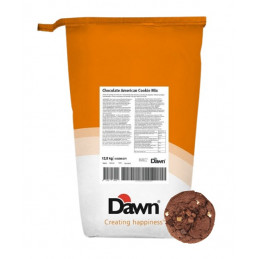 12,5kg CHOCOLATE AMERICAN COOKIE MIX baza na ciastka czekoladowe w proszku 0.02395.871 Dawn