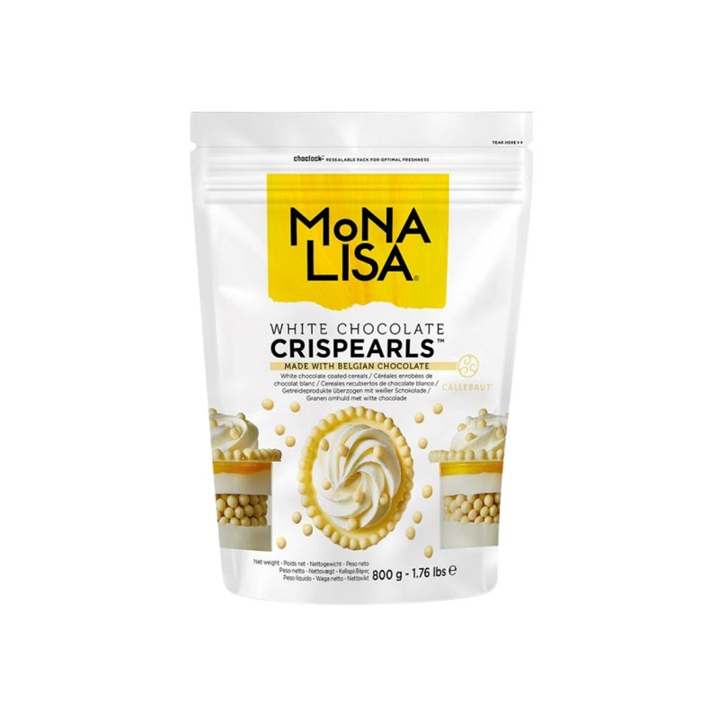 800g Crispearls™ White Chrupiące perełki w białej czekoladzie CHW-CC-CRISPE0-02B Mona Lisa Callebaut