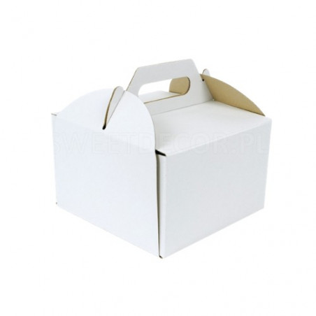 26/26/25 cm kartonowe wysokie opakowanie na tort z rączką Sweet Decor