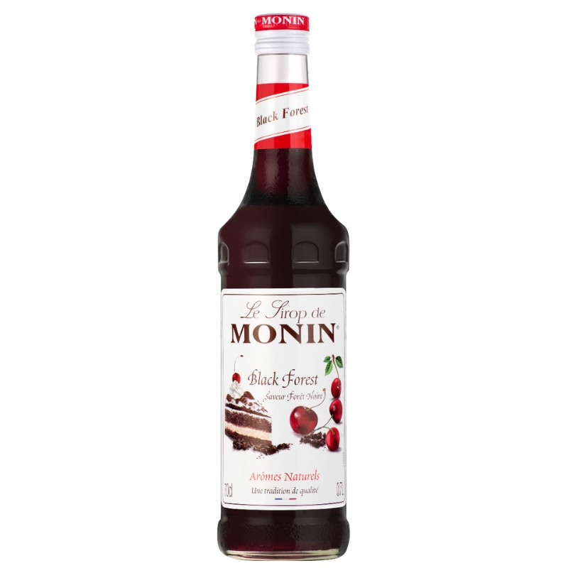 0,7l BLACK FOREST LE SIROP DE MONIN syrop o smaku tortu czekoladowego z wiśniami