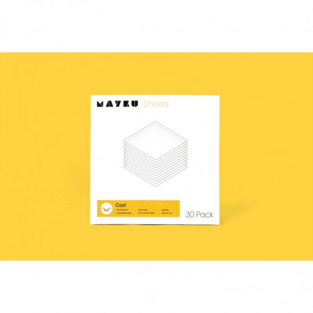 30 szt. CAST SHEETS MAYKU transparentne arkusze 0,5 mm do formowania