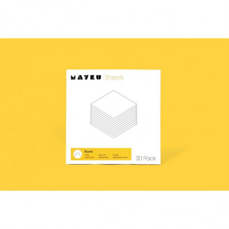 30 szt. FORM SHEETS MAYKU białe arkusze 0,5 mm do formowania
