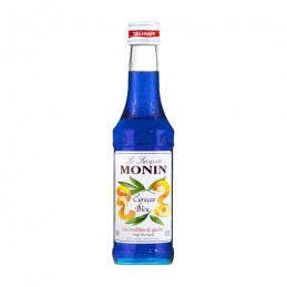 0,25l BLUE CURACAO LE SIROP DE MONIN syrop o smaku gorzkich pomarańczy