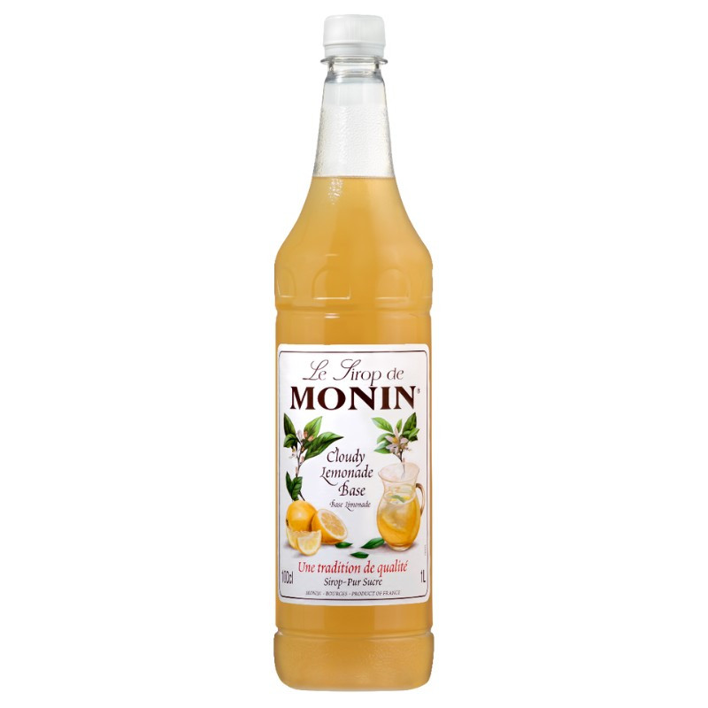 1l CLOUDY LEMONADE LE CONCENTRATE DE MONIN baza lemoniady o intensywnej słodyczy i lekkiej kwasowości