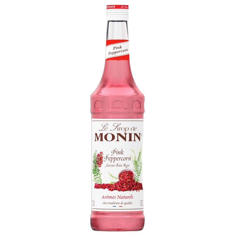 0,7l PINK PERRERCORN LE SIROP DE MONIN aromatyczny syrop o zaskakującym smaku różowego pieprzu