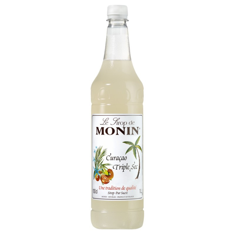 1l CURACAO TRIPLE SEC LE SIROP DE MONIN syrop o słodko-gorzkim aromacie skórki pomarańczowej