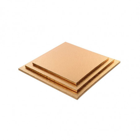 35x35 cm PODKŁAD ZŁOTY KWADRATOWY MODECOR 30445I metalizowany wysokość ok. 12 mm