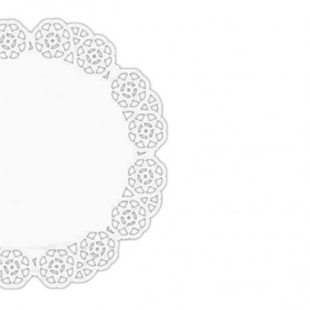 250 szt. ∅ 26 cm SERWETKI PORCELANOWE COLLINO okrągłe powlekane serwetki z koronką