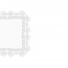 250 szt. 11 x 11 cm SERWETKI PORCELANOWE COLLINO kwadratowe powlekane serwetki z koronką