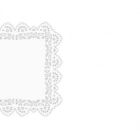 250 szt. 25 x 25 cm SERWETKI PORCELANOWE COLLINO kwadratowe powlekane serwetki z koronką