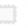 250 szt. 11 x 17 cm SERWETKI PORCELANOWE COLLINO prostokątne powlekane serwetki z koronką
