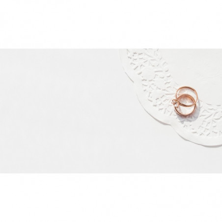 250 szt. ∅ 37 cm SERWETKI PORCELANOWE COLLINO okrągłe powlekane serwetki z koronką