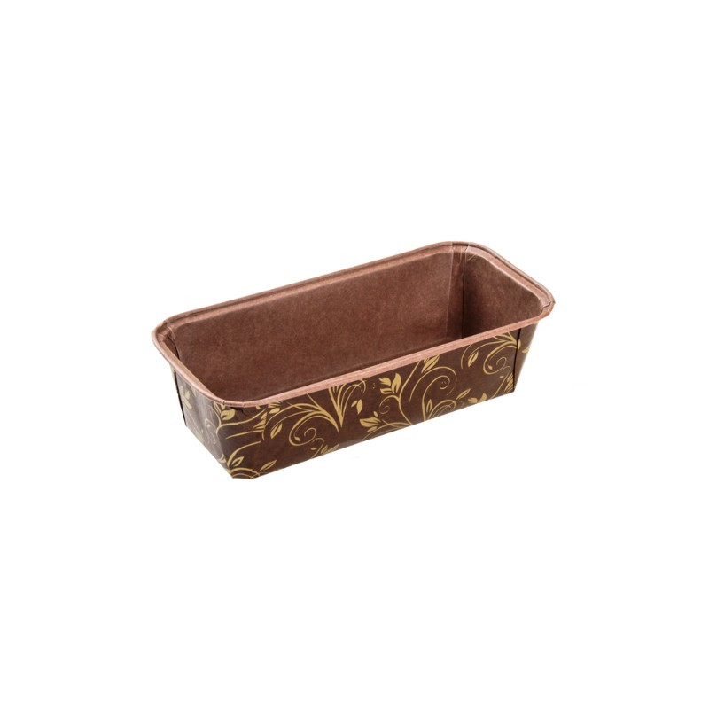 FORMA PLUMK 158-54 BRĄZOWA NOVACART 158 x 54 x h 50 mm papierowa forma z powłoką foliową FORMA PLUMK 158-54 BRĄZOWA NOVACART 158 x 54 x h 50 mm papierowa forma z powłoką foliową