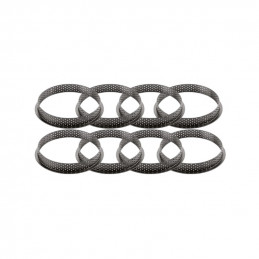 8 szt. ∅ 70 x h 20 mm TARTE RING ROUND 70 SILIKOMART 52.306.20.0165 zestaw 8 perforowanych rantów