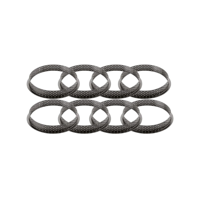 8 szt. ∅ 70 x h 20 mm TARTE RING ROUND 70 SILIKOMART 52.306.20.0165 zestaw 8 perforowanych rantów 8 szt. ∅ 70 x h 20 mm TARTE RING ROUND 70 SILIKOMART 52.306.20.0165 zestaw 8 perforowanych rantów