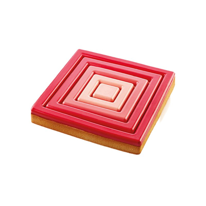 1 szt. 200 x 200 x h 20 mm TARTE RING SQUARE 200 SILIKOMART 52.388.20.0065 perforowany kwadratowy rant z kompozytu 1 szt. 200 x 200 x h 20 mm TARTE RING SQUARE 200 SILIKOMART 52.388.20.0065 perforowany kwadratowy rant z kompozytu
