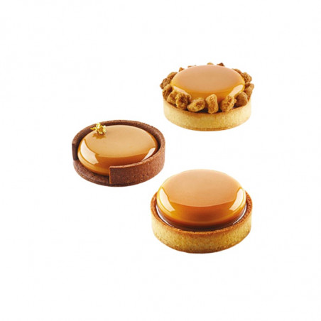 KIT TARTE RING ROUND 80 25.243.87.0065 SILIKOMART zestaw forma + 6 perforowanych rantów ∅ 80 x h 20 mm