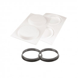 KIT TARTE RING ROUND 150 25.244.87.0065 SILIKOMART zestaw forma + 2 perforowane ranty ∅ 150 x h 20 mm