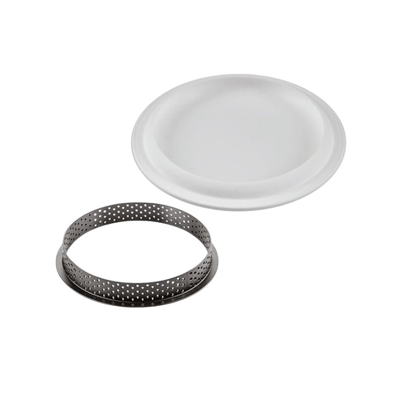 KIT TARTE RING ROUND 190 20.369.87.0065 SILIKOMART zestaw forma + perforowany rant ∅ 190 x h 20 mm KIT TARTE RING ROUND 190 20.369.87.0065 SILIKOMART zestaw forma + perforowany rant ∅ 190 x h 20 mm