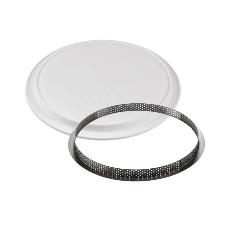 KIT TARTE RING ROUND 250 20.387.87.0065 SILIKOMART zestaw forma + perforowany rant ∅ 250 x h 20 mm