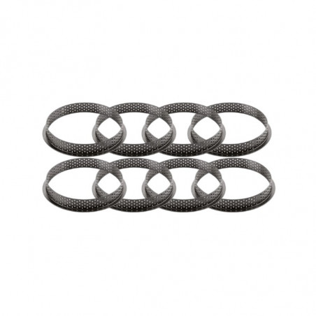 KIT TARTE RING PALET 70 25.307.87.0065 SILIKOMART zestaw forma + 8 perforowanych rantów ∅ 70 x h 20 mm