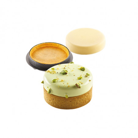 KIT TARTE RING KLASSIK 70 25.306.87.0065 SILIKOMART zestaw forma + 6 perforowanych rantów ∅ 70 x h 20 mm