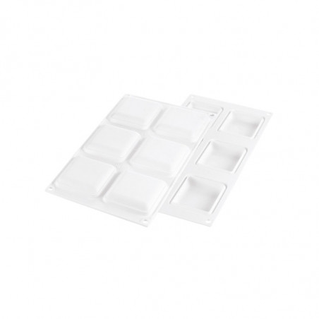 KIT TARTE RING SQUARE 80 25.286.87.0065 SILIKOMART zestaw forma + 6 perforowanych rantów 80 x 80 x h 20 mm