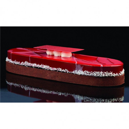 70 x 190 x h 20 mm XFO197020 RANT PERFOROWANY PAVONI owalny rant ze stali nierdzewnej