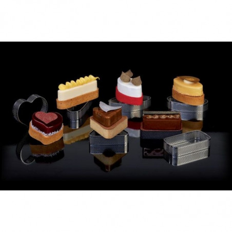 30 x 125 x h 20 mm XF15 RANT PERFOROWANY PAVONI owalny rant ze stali nierdzewnej