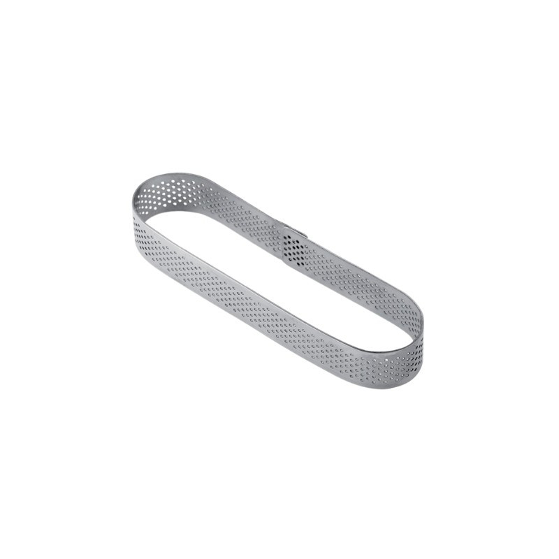 30 x 125 x h 20 mm XF15 RANT PERFOROWANY PAVONI owalny rant ze stali nierdzewnej 30 x 125 x h 20 mm XF15 RANT PERFOROWANY PAVONI owalny rant ze stali nierdzewnej